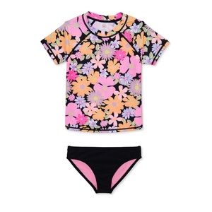 NWT Girls Rash Guard and Bikini Size: XS (4-5)